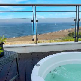 카사레스에 위치한 호텔 Exclusive luxury frontline beach penthouse Casares del mar - Estepona