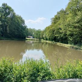Deux étangs poissonneux au milieu des bois avec gîte moderne, la halte des deux lacs