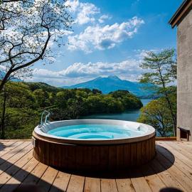 野尻湖の絶景を楽しむ、貸切サウナ付き一軒家 Anoie（あの家）, hotel a Shinano