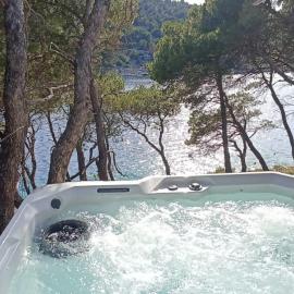 Apartment by the sea Žirje with private heated hydromassage pool，日列島的飯店