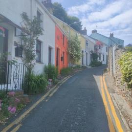 Fishermen's cottage with log burner, 2 bathrooms & sea views from garden terraces, hotel di The Mumbles