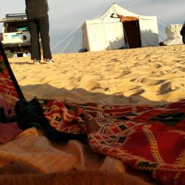 Egypt white and black desert with Camping, hotel a Az Zabū