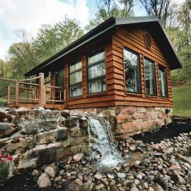 Lake with Dock and Hot Tub Hocking Hills Cabin