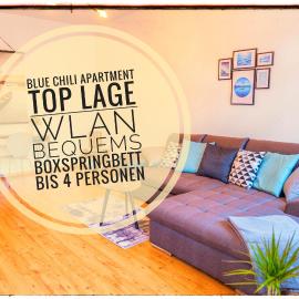 Blue Chili 01 - TOP City Lage am HBhf Boxspringbett bis 4 Pers