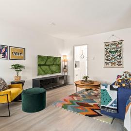 East Village Arts District, King Suite with Sofa Bed NRP26-02357、ロングビーチのホテル
