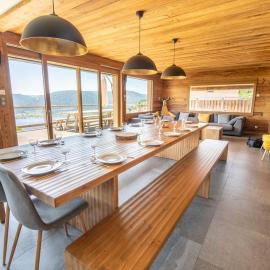 Chalet 14p vue lac, spa et sauna
