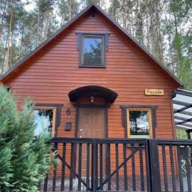 Domek całoroczny HAWAJE nad jeziorem Kazub, hotel a Cieciorka