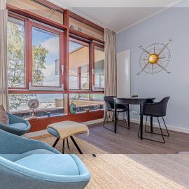 fewo1846 - Marina del Rey - elegantes Studioapartment mit Meerblick und eigenem Strandkorb