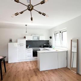 मैनहेम में, होटल 2 ZKB Apartment in Mannheim Küche - Parken - Großer TV