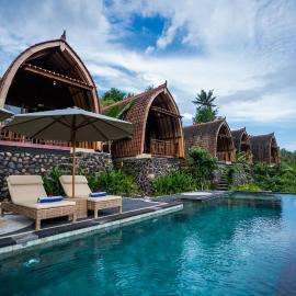 Lumbung Seraya Villa, hotell i Karangasem