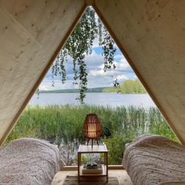 Triangeli -glampingmökki, hotel in Hämeenlinna