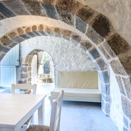 Apostrophe Traditional Residence in Nisyros with arcurated interior. Privacy & Authenticity