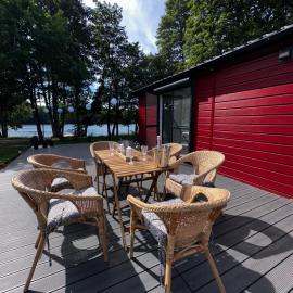 Przystanek Krag - kazdy domek ma prywatna balie! Do tego wlasna prywatna plaza, pomost, lodka, kajaki, strefa ciszy, darmowy parking, grille , miejsce na ognisko, hotel Krągban