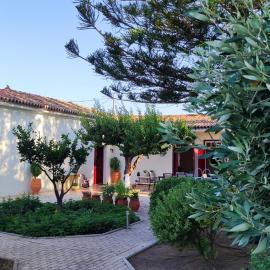Mediterranean house with beautiful garden