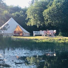 Rose glamping, self catering, bell tent, hotel in St Austell