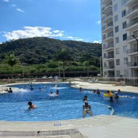 Apartamento Agualina Orange con vista a la piscina