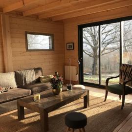 Maison de bois en pleine nature à 20 min de Beaune, hotel a Montceau-et-Écharnant