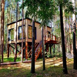 Tree Houses Olszanka, hotel em Puszcza Mariańska