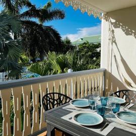Le Palmier Bleu, cocon tropical, plage & piscine – hotel w mieście Anse Marcel 