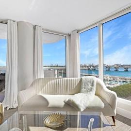 The Palms! Direct water view corner condo