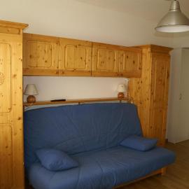 Studio cabine au pied des pistes avec balcon, 4 couchages - FR-1-557-16, hotel em Les Adrets