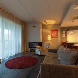 HYGGE APART with fireplace at the seaside