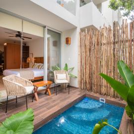 NHOA 108A Lux 2BR Condo Plunge Pool in Aldea Zama