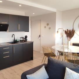 Arty Appart - Eurexpo - Clim - Parking box privé - Balcon - Sauna en option