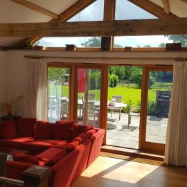 Prestwick Oak - Sleeps 4-6 - using sofabed - Contemporary Rural Oak Framed House