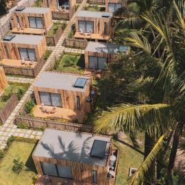 LalaGalu - Beachfront EcoCabins, viešbutis mieste Diani Bičas