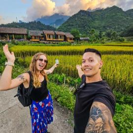 Chien's Lodge Du Gia、Làng Cacのホテル