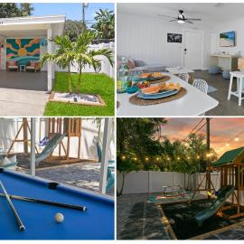 5 min Beaches~Mini Golf~Pool Table~Pets~KING BED +, hotell i Largo