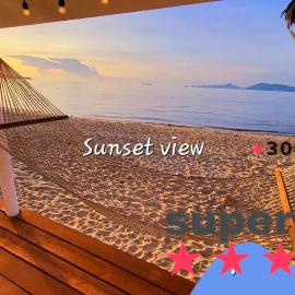 -20 percent OFF! Private BEACH FRONT house Sunset