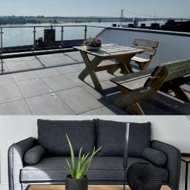 Viesnīca PANORAMA - Exklusives Apartment an der Promenade mit Dachterrasse & Rheinblick pilsētā Emmeriha