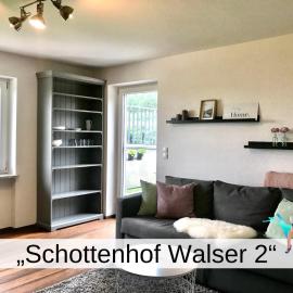 Ferienwohnung Schottenhof Walser 2 - Alleinlage im Grünen mit Panoramablick