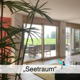 Ferienwohnung Seetraum - Hoch über dem See, großzügig mit großem Balkon