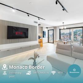Luxueux appartement - Vue mer - Parking - AZ, hotel in Beausoleil