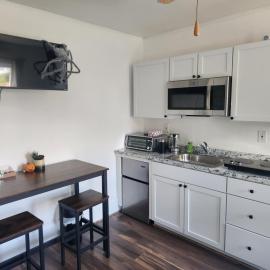 Street side studio apartment