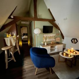 Grande chambre confortable, hotel Saint-Amand-les-Eaux-ban