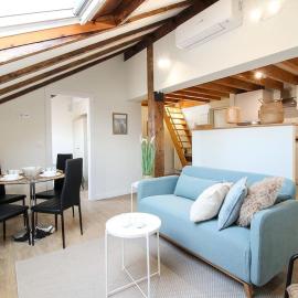 Designer duplex in the center