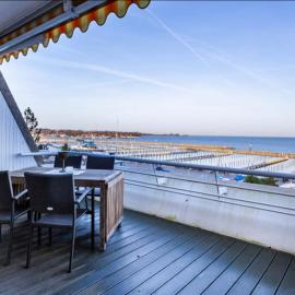 Panoramablick und den Strand direkt vor der Tür, hotel di Kiel