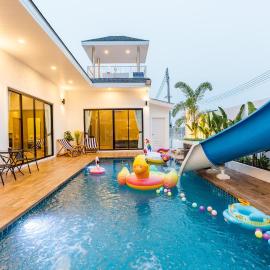 PP POOL VILLA @ CHA-AM (ทรัพย์เพิ่มพูนพูลวิลล่า), hotel in Ban Hup Kaphong