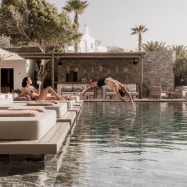 Enigma Mykonos Hideaway Suites, hotell i Ornos