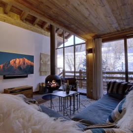 Chalet élégant 4* à Méribel, proche télécabine Olympe, 4 chambres, dortoir, hammam et cheminée - FR-1-566-32