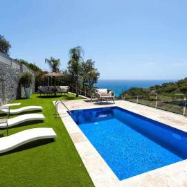 Lujo con piscina climatizada,jacuzzi,playa privada