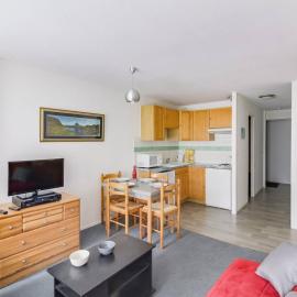 Appartement cosy 5 pers, 1 ch, parking couvert, accès pistes, centre station - FR-1-404-57