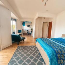 Le Bouton d or, Studio Lumineux avec vue et parking privé