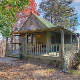 'Faith Cabin' in Cosby: Fire Pit + Covered Deck