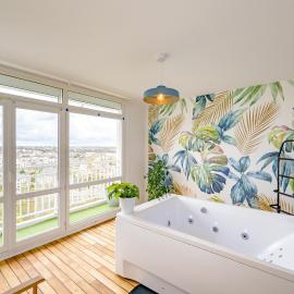 La Vigie - Appt avec jolie vue sur ville, hotel a Saint-Brieuc