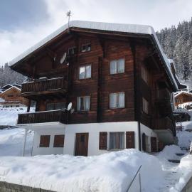 Ferienwohnung im Chalet Boubou, hotelli kohteessa Wiler